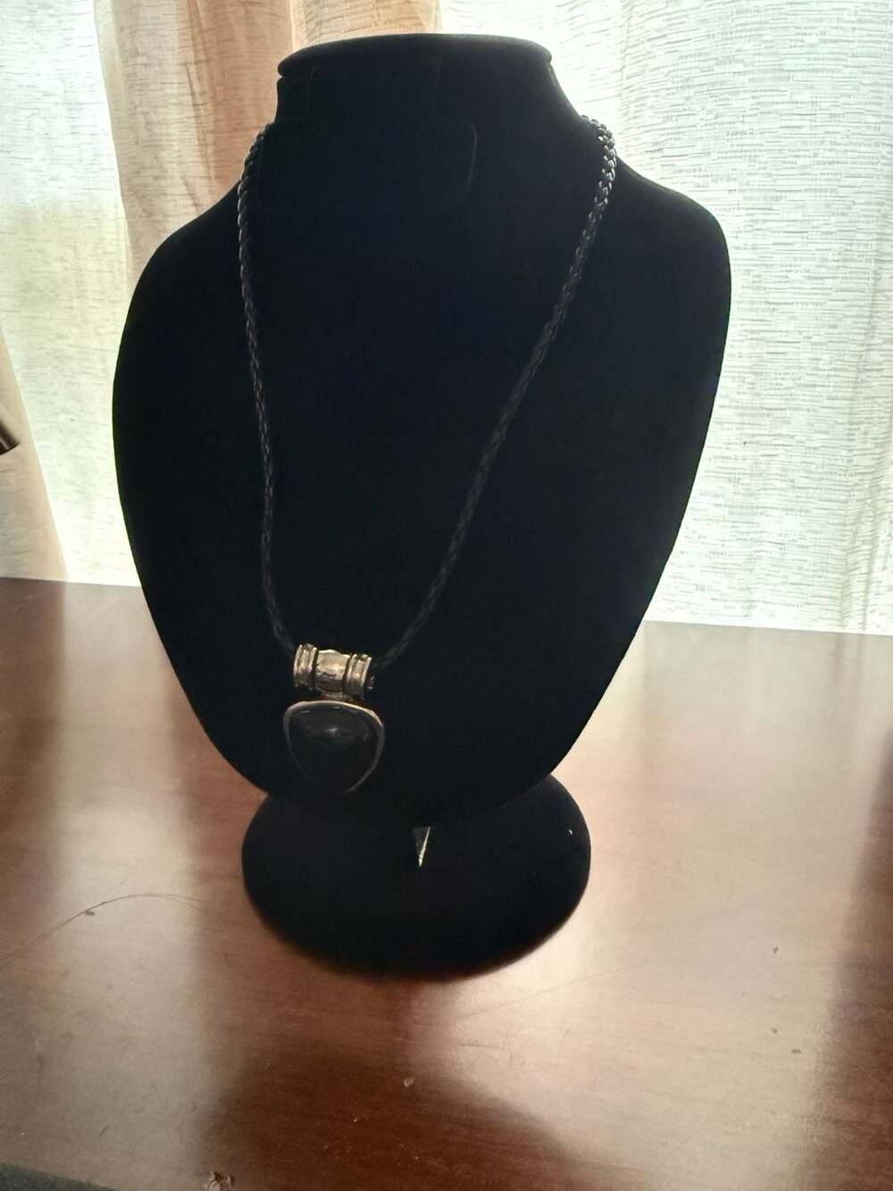Vintage Blue & Silver Multi-Strand Beaded Statement Necklace